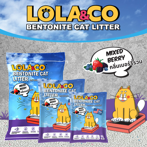 Lola & Co Bentonite Cat Litter Mixed Berry